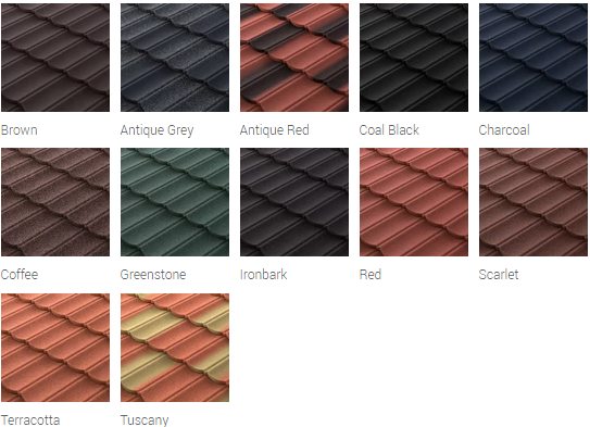 Варіанти кольору черепиці MetroBond