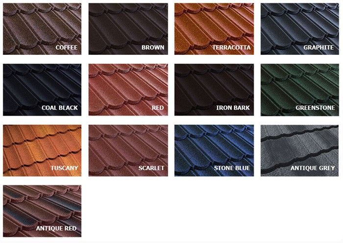 Цвет черепици MetroBond